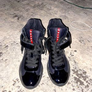 Prada America’s Cup high-top sneakers